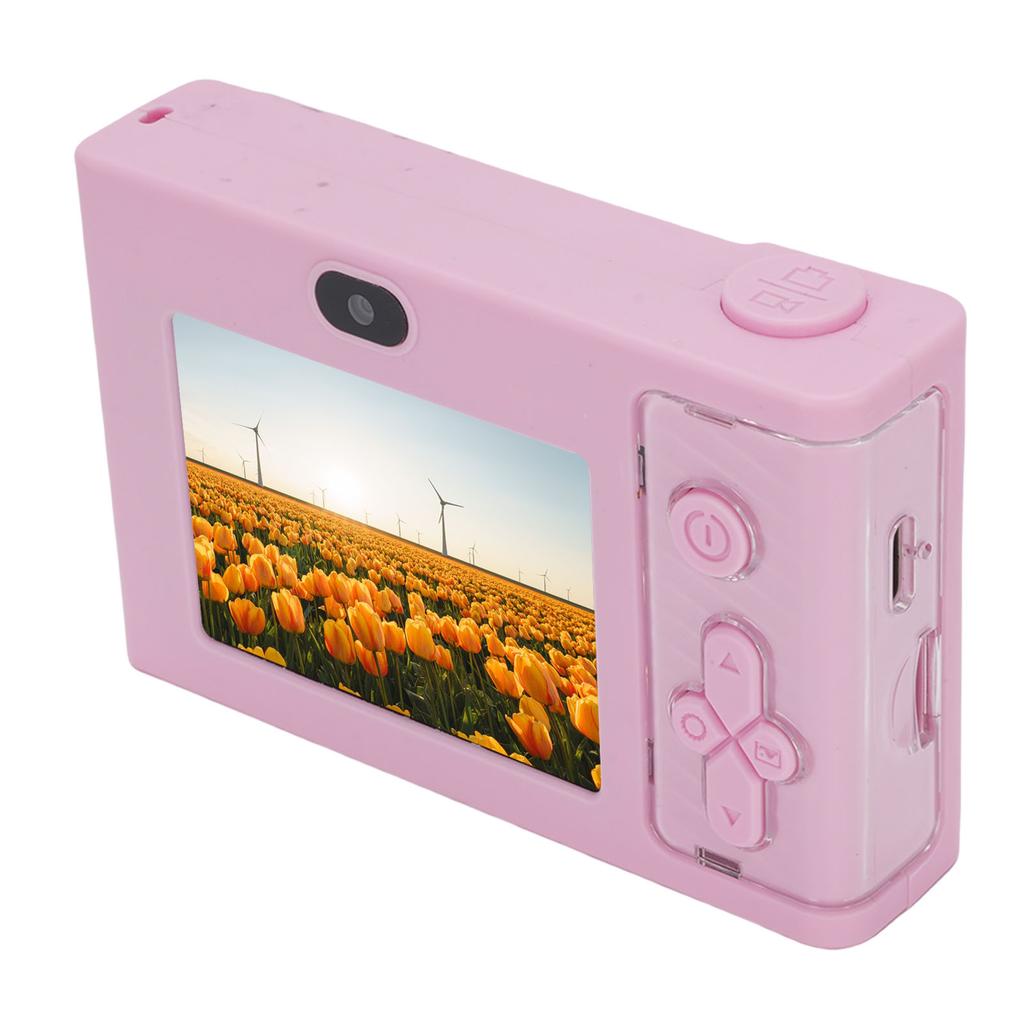 48MP 1080P Digital Camera HD Dual Lens Auto Compact Small Camera Multi Zoom Vlog Selfie Camera 2.4 Inch Screen for Boys Girls Students