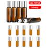 5ml /10ml Roll On Bead Bottles Steel Ball Essential Oil Mini Perfume Portable Glass Split Bottle Travel Size Bottles & Containers