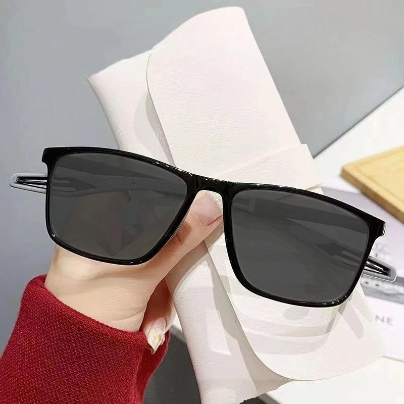 Ultralight TR90 Photochromic Reading Glasses Unisex Men Presbyopia Eyewear Vintage Outdoor Sports Sunglasses with Degrees 0~+4.0