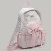 Patchwork Contrast Color Dot Bow Backpack Woman Kawaii Cute Y2K Aesthetic Sweet Schoolbag Ladies High Capacity Chic Mochila 2025