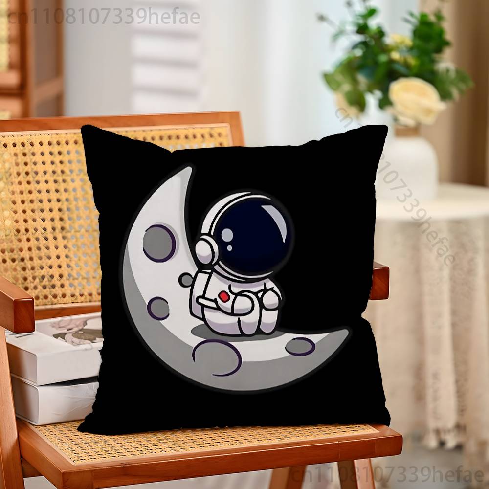 

chibi stronaut Pillow Cases for Bedroom Living Room Sofa Home Decor Polyester Cushion Cover with Zipper 30x30cm