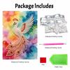 DIY Pearl Gem Vibrant Peacock Painting Shining Bead Craft Art Home Wall Ornament Simple Unframed Room Decoration Art Elegant Aesthetic Gift