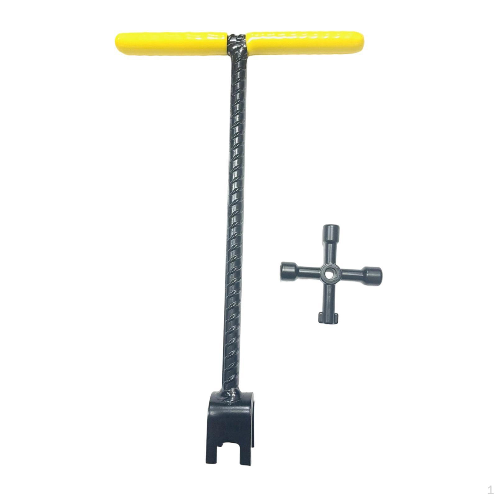 

Professional Water Meter Tool with MultiPurpose Wrench And WearResistant Steel THandle for Taps 12inch Yellow