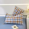 Cotton 2pcs Pillowcases Home Bedding Decorative Grid stripe Series Pillow Cover Wedding Super Soft Pillow Case