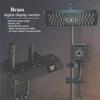 Piano Button Brass Digital Piano Shower Set / Bathroom Digital Display Shower Set