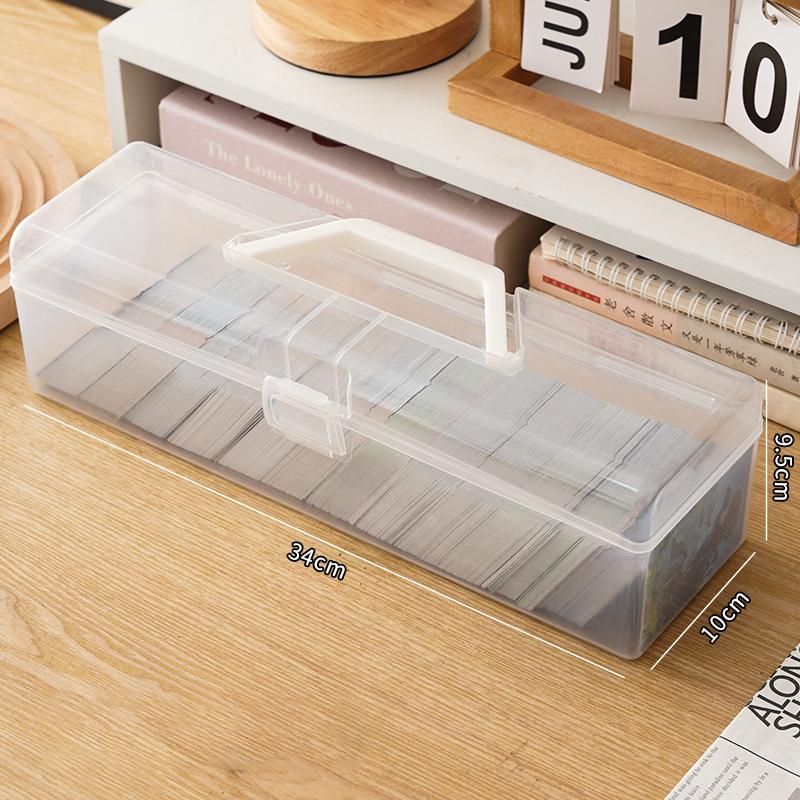 

Прозрачные пластиковые коробки для хранения Фотографии айдолов Игровые карты Органайзер для хранения Чехол для переноски для канцелярских товаров Ювелирных изделий Мелких предметов