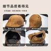 New British Retro Duck Tongue Beret Women's Versatile Face Small Forward Hat Corduroy Warm Newsboy Painter Hat