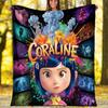 Coraline printed throw blanket—soft,warm;versatile blanket for all seasons—perfect as &air-conditioning throw,nap blanket