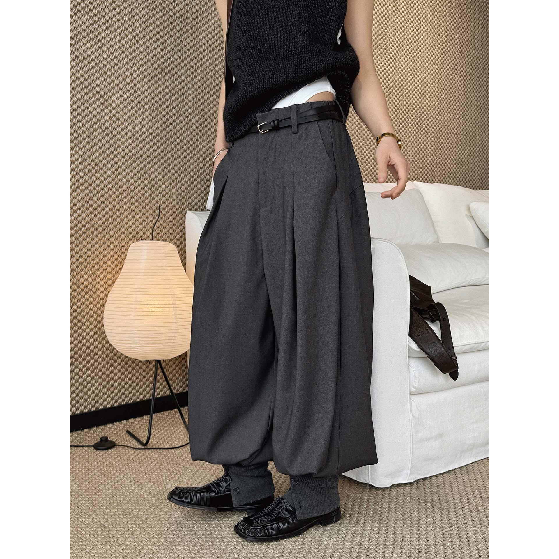 Xu Man Spring Paris Retro Ankle Button Joggers - Women s Fashionable Trousers Small