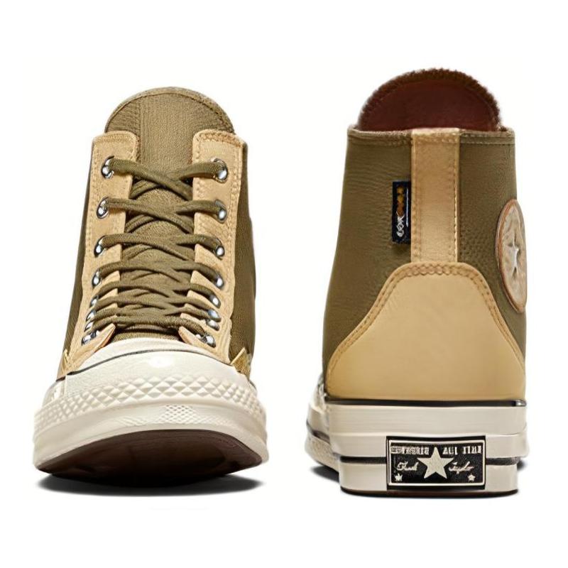 Converse Chuck 70 Plus Trendy Comfort High-Top Canvas Shoes Unisex Beige