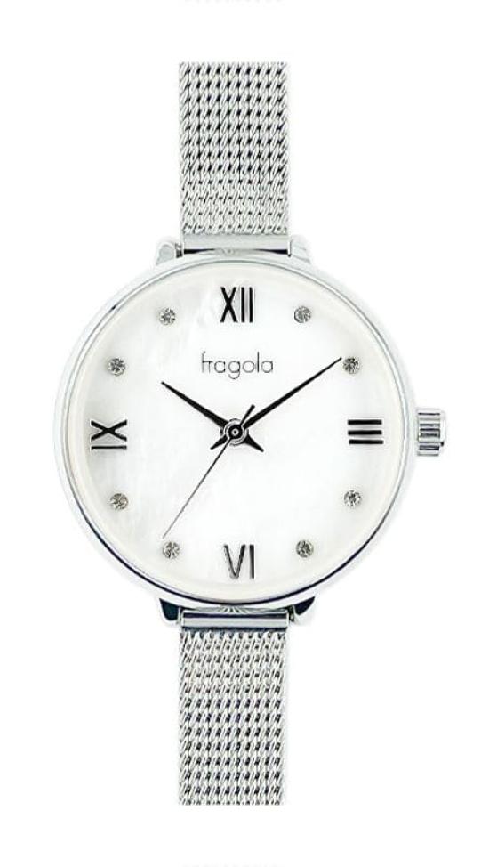 

[Follow] Watch Fragola Round Mesh Watch N05223A-1 SV Women s Silver