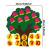4 Styles Available Fruit Tree Puzzle Felt Children Early Education Toys Kindergarten Color Number Fruit Cognitive Teaching Aids