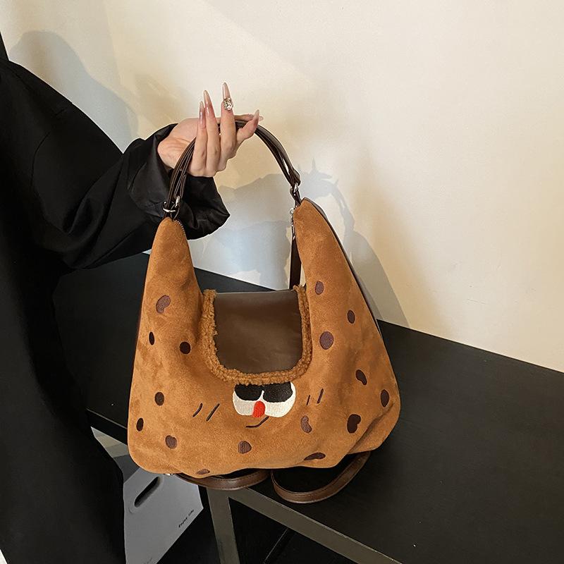 

Вместительная ретро сумка-тоут через плечо женский новый повседневный рюкзак нишевая рабочая дорожная сумка для поездок 32*12*35 коричневый