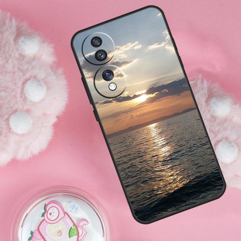 Summer Beach Sunset On Sea Case For Honor 200 Pro 50 70 90 Lite X9b X9a X8b X8a X8 X9 X9c Honor Magic 7 6 5 Lite Cover