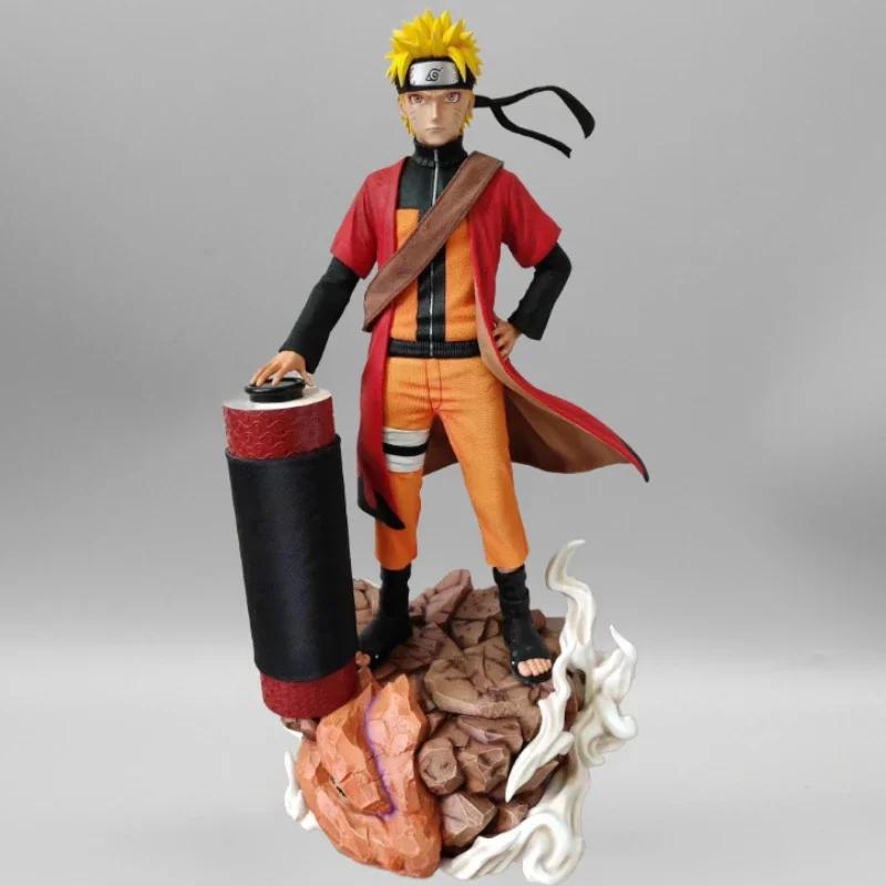 26cm Anime Naruto Figurine Uzumaki Naruto Sennin Mode Action Figure Shippuden Decoration Figures Statue PVC Collection Dolls Toy