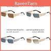 Cyberpunk Metal Square Sunglasses With Uv400 Protection For Outdoor Parties And Street Style