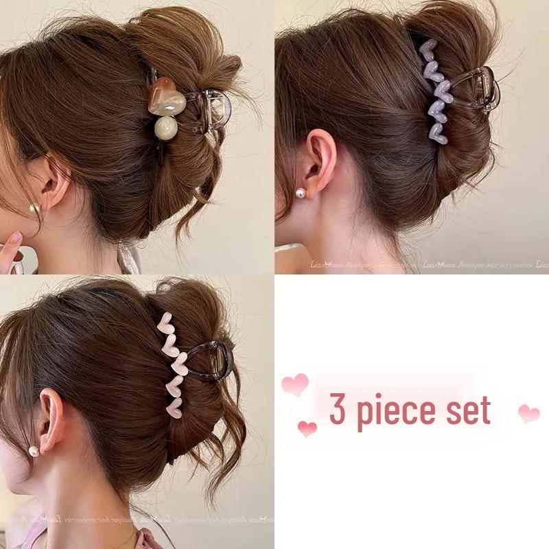 

Летняя любовь сердце заколка-краб для волос - 2024 Новая высококачественная женская заколка аксессуар