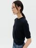 Leubieleu Cashmere Blend Round Neck Knit (Dark Navy)