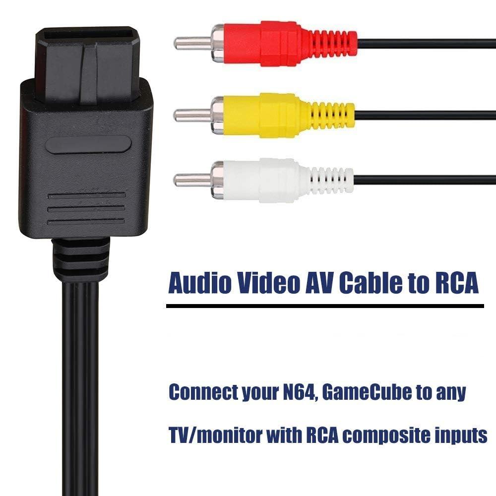 Video AV Composite Cable For Super SNES Gamecube N64