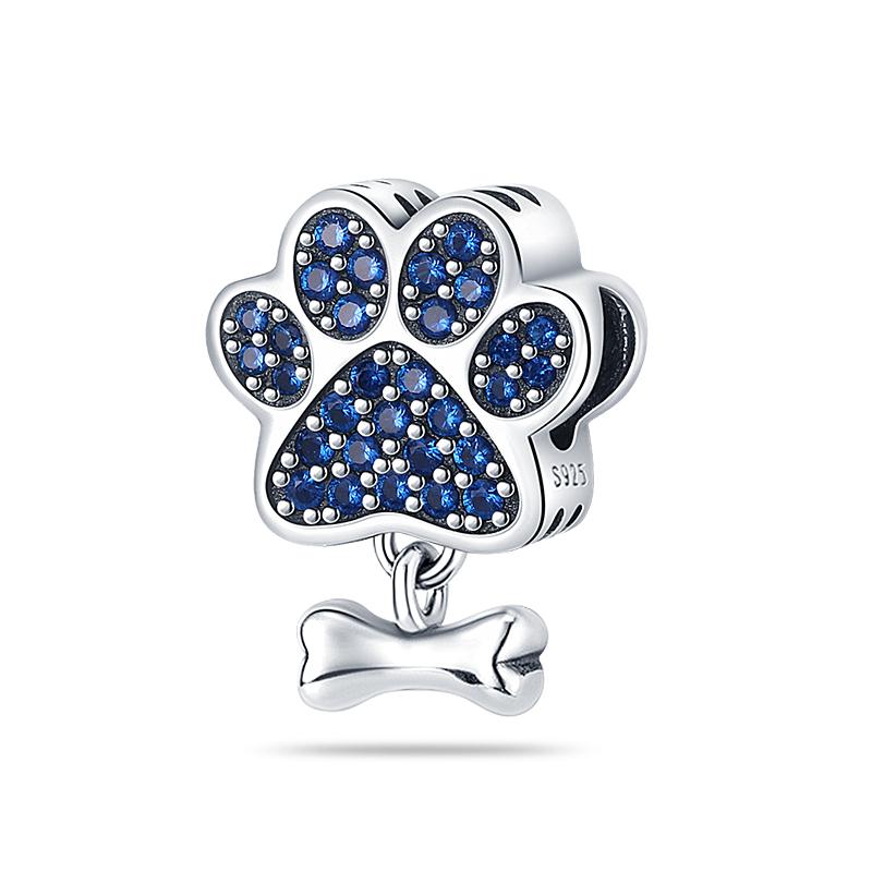 Exquisite 925 Silver Mysterious Blue Butterfly Devil's Eye Fatima's Hand Pendants Charms Beads Fit Qikaola Bracelets DIY Jewelry