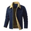 Veste polaire multi-poches pour homme automne et hiver polaire thermique coton nylon surmonté manteau en coton