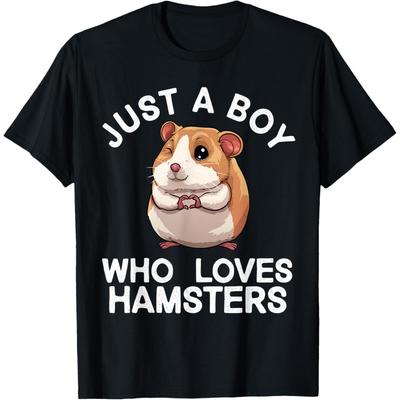 Niedliche Hamster Kunst für Jungen Männer Kinder Nagetier Hamsterliebhaber T-Shirt