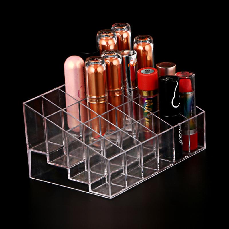 

M-24 Grid Lipstick Holder Acrylic Cosmetics Storage Box Can Store And Sort Lipstick Nail Polish And Jewelry Display Rack