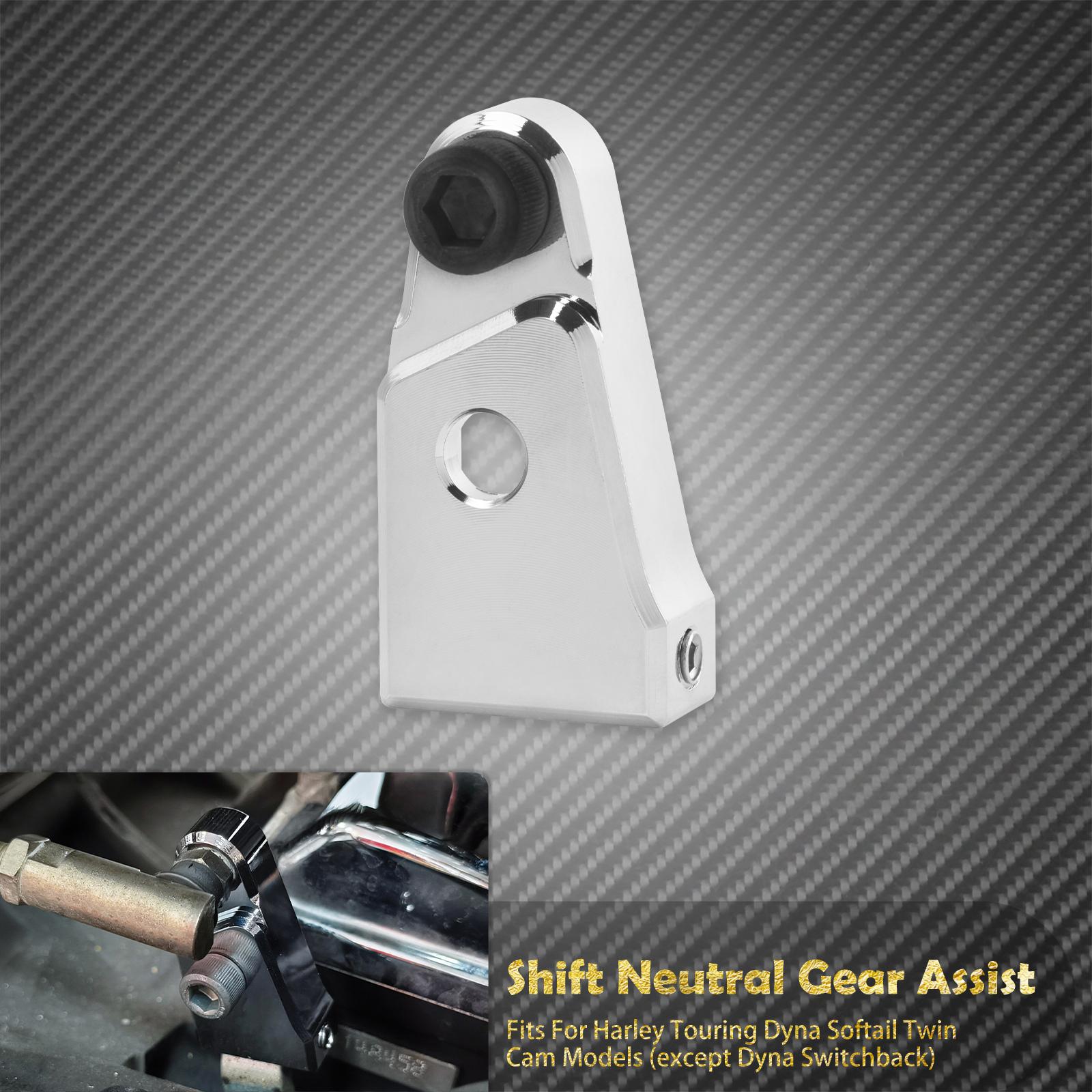 

Motorcycle Shift Neutral Gear Assist Kit Aluminium For Harley Touring Road King Street Glide FLHT Dyna Softail Fatboy Twin Cam Chrome Shift Assist