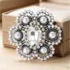Baroque Style Brooches for Women with Rhinestones Pearls Unisex Design for Elegant or Formal Attire