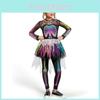 Halloween Human Skeleton Costume For Kids With Polyester Fabric For Party Dress Up