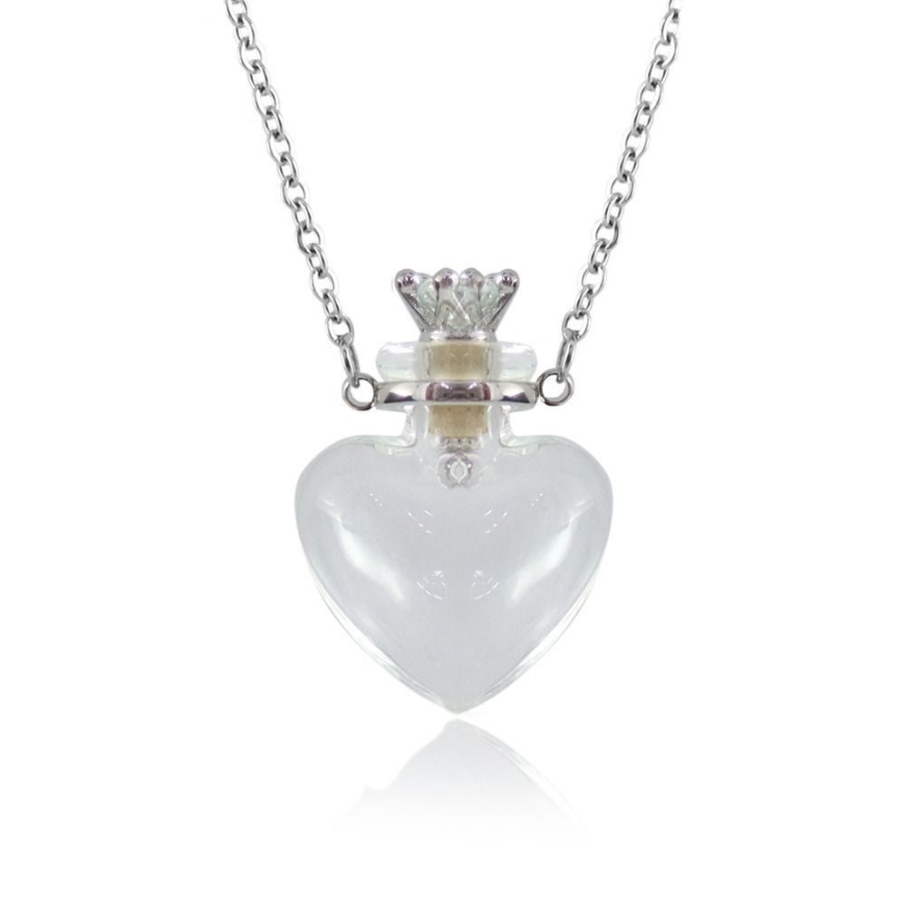 Glaze Bottle Glaze Vial Pendant Water Drop Mini Bottles Necklace Openable Necklace  Memorial