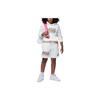 Jordan Mj Mvp French Terry Pullover Hoodie Logo Print Kids Hoodies Sail-White FB1644-133