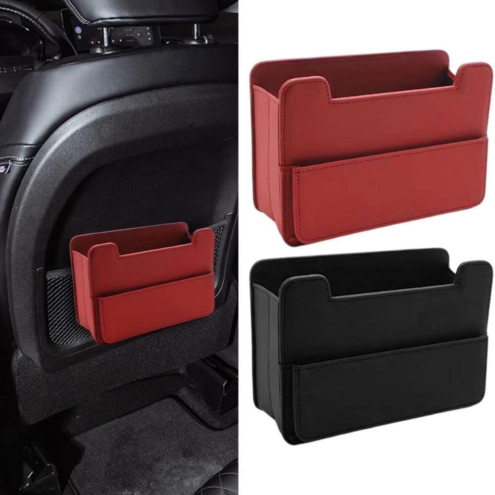 Leather Material Car Trash Bin Leatherette Material Car Door Storage Box Car Storage