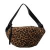 Leopard Print Large Capacity Canvas Crossbody Dumpling Bag - Casual Summer Shoulder Bag.