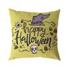 Funda de Almohada de Lino de Halloween Impresión Digital Decoración Festival de Halloween Almohada para Sofá