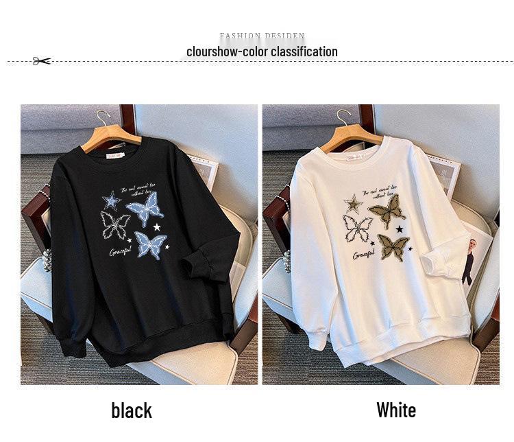 Loose-Fit Autumn Hoodie for Bust Sizes 150/160/170 - 200/350 Jin, 300 Jin, XL