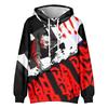 DAN DA DAN Anime Hoodie Tie Dye Hoodie Streetwear Cartoon Printed Hooded Sweatshirt Men Women Cosplay Sports Pullovers