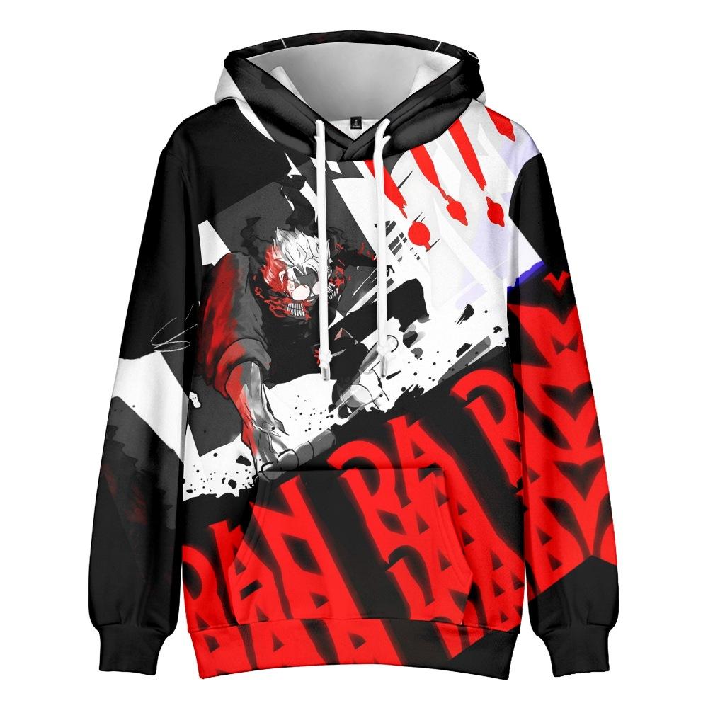 DAN DA DAN Anime Hoodie Tie Dye Hoodie Streetwear Cartoon Printed Hooded Sweatshirt Men Women Cosplay Sports Pullovers