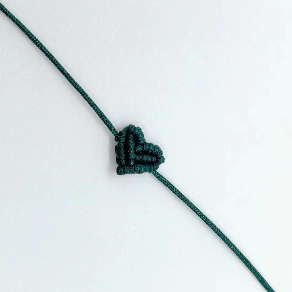 Handarbeit Handgestrickt Pfirsich Herzförmig Glücksbringend Rotes Seil Armband Verstellbar Damen Beste Freundin Anhänger Einfach Herren Paar Liebende Geschenk