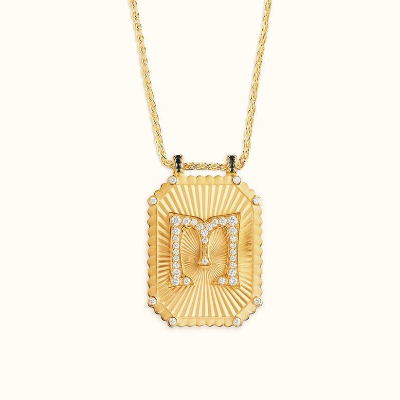 Accessories Square Brand Bohemian Literary Retro Style Tarot Necklace Women'S Rope Long Necklace