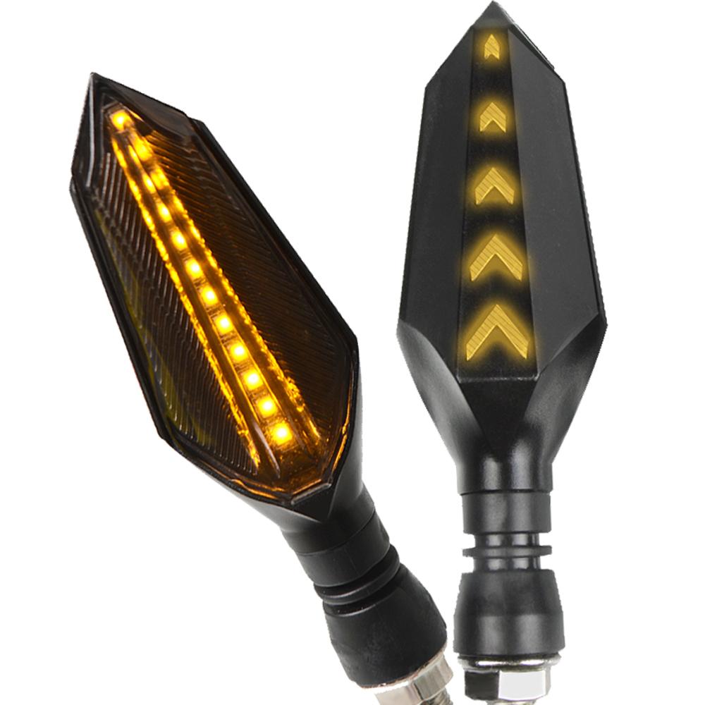 Universal Motorcycle Turn Signal LED Lights Indicator Signal Light for Autocycle Daytime Running Light Moto Led Turn Signal Lamp Amber&Amber