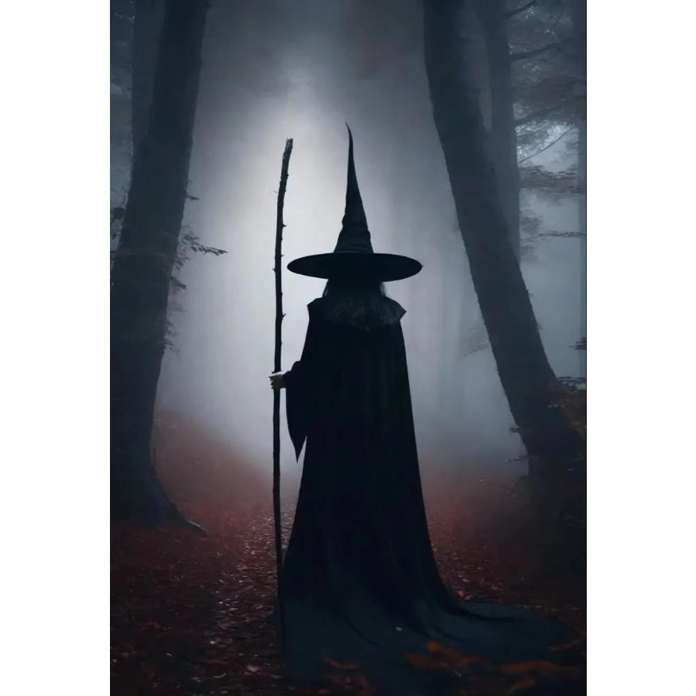Dark Academia Art The Witch Demon Poster Prints For Living Room Home Decor Magic World Gothic Crow Canvas Painting Wall Art G