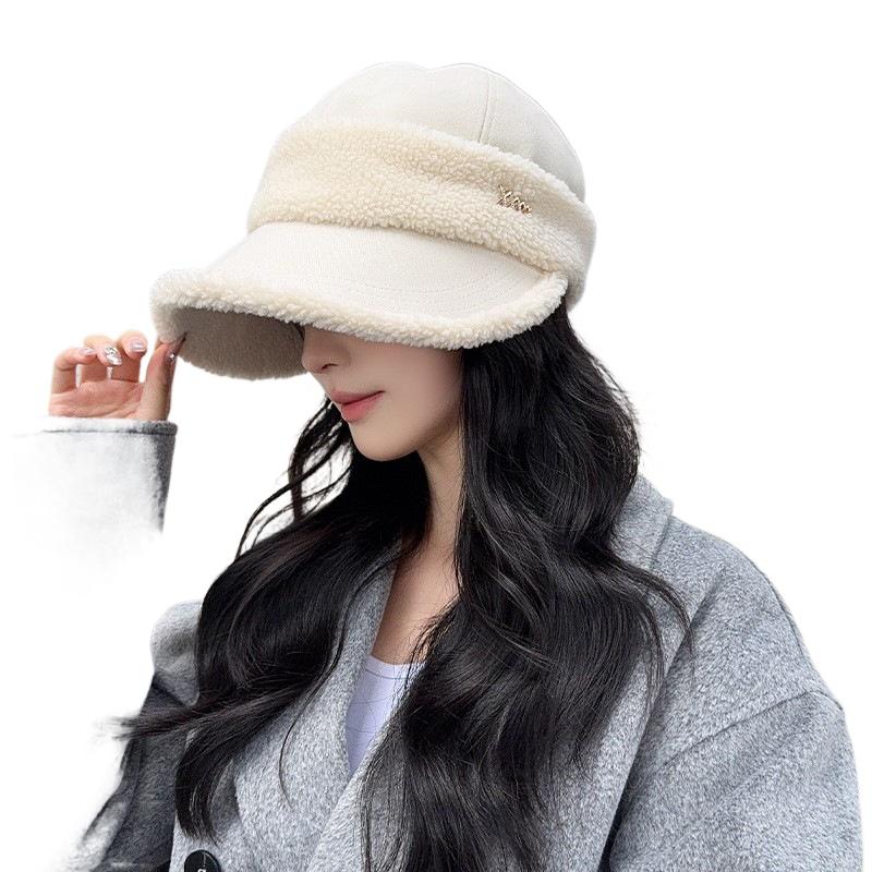 

Осень и Зима Женская Утолщенная Шерстяная Шляпа для Верховой Езды Ретро Теплая Ветрозащитная Шляпа-Ведро one size