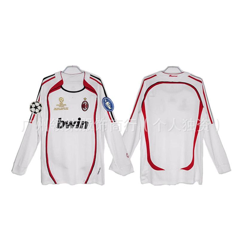 AC Milan retro jersey 0607 season Kaka Maldini Ronaldini Ronaldinho Pirlo collector's edition football jersey