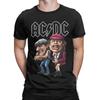 Men  ACDC T Shirts   Tops Vintage Short Sleeve Round Neck Tees Plus Size T-Shirt