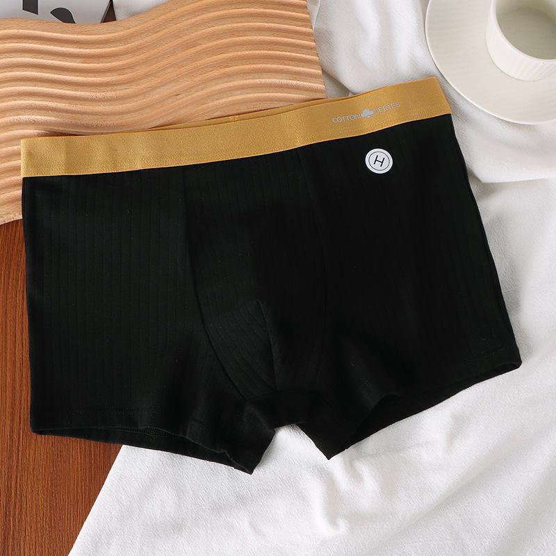 

Мужские модные боксеры-брифы из чистого хлопка - Удобное и дышащее принтованное нижнее белье XL (50-60 kg)