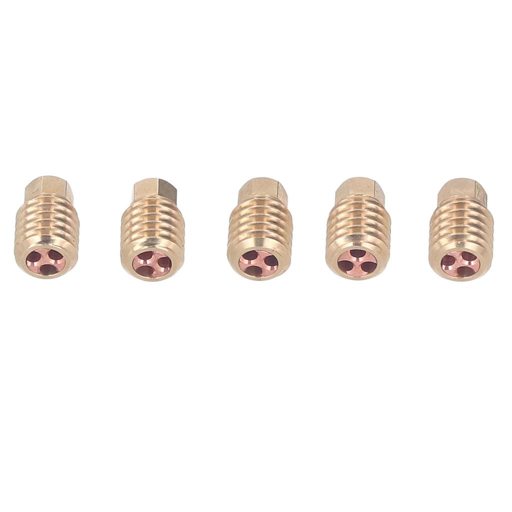 5Pcs 3D Printer Brass Nozzles Tight Connection Heat Resistant 500 Celsius  CHT Brass Nozzle for Bambu Lab