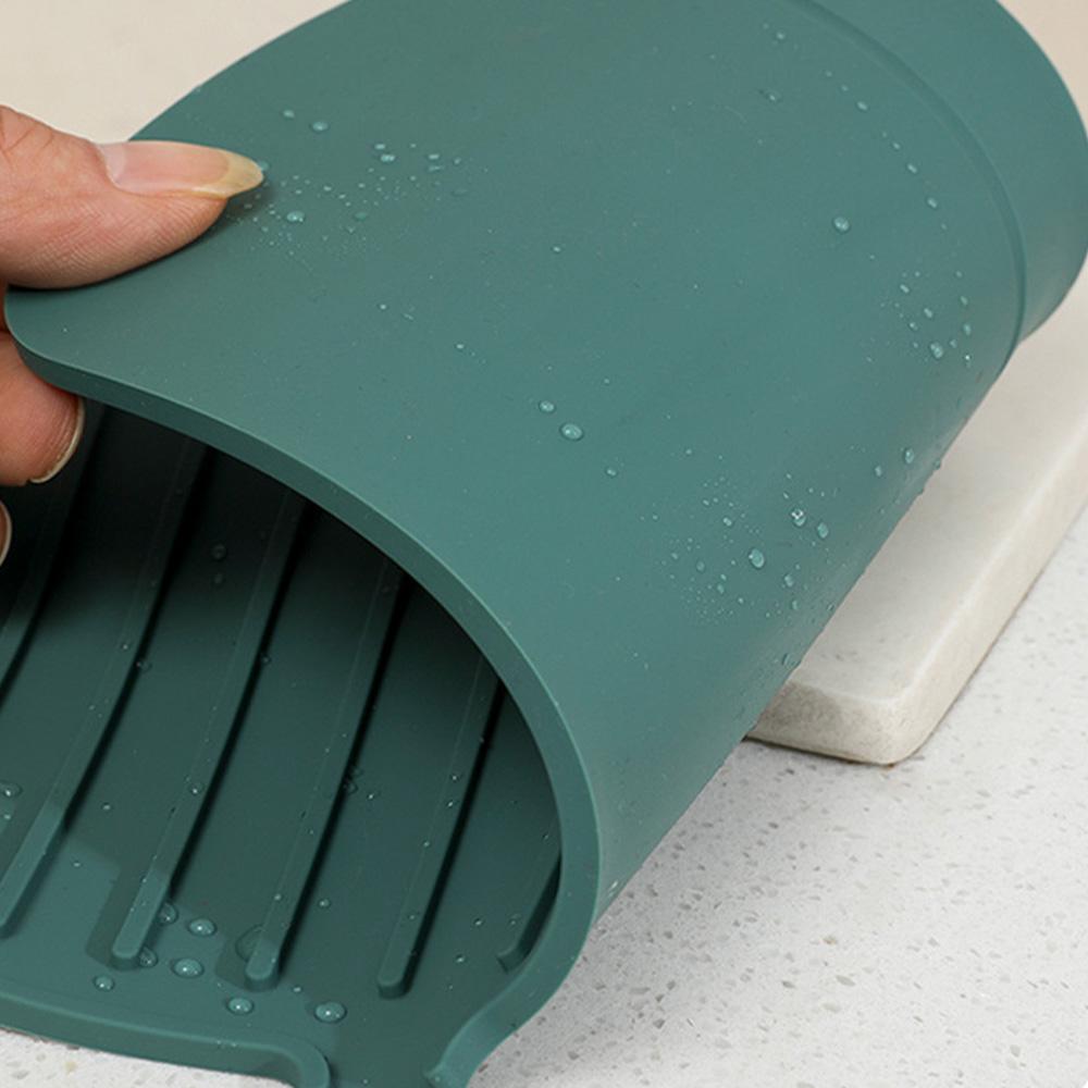 35/45/60CM Silicone Faucet Mat Kitchen Sink Faucet Splash Guard Mat Sponge Drain Rack Countertop Protector for Kitchen Gadgets