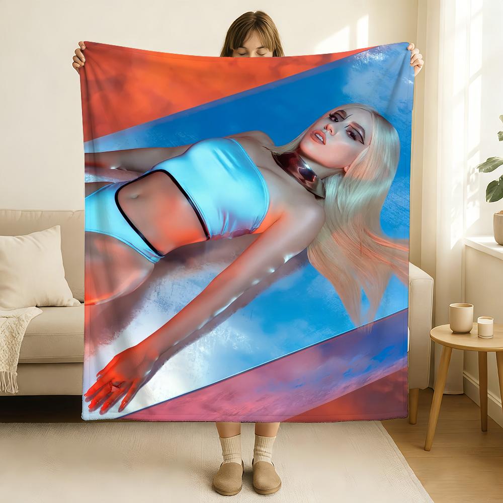 Singer Ava Max Don't Click Play Blanket Soft and Skin Friendly For Couch Bed Napping Bedspread All Seasons Comforter