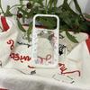 Festive Cute Cartoon White Sparkly Christmas Po Frame Phone Case for iPhone 17 16 15 14 11 12 13 Pro Max Plus Back Cover